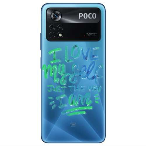 Xiaomi Poco X4 Pro I Love My self Transparent Silicone TPU Θήκη