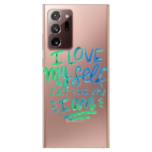 Samsung Note 20 Ultra I Love My self Transparent Silicone TPU Θήκη