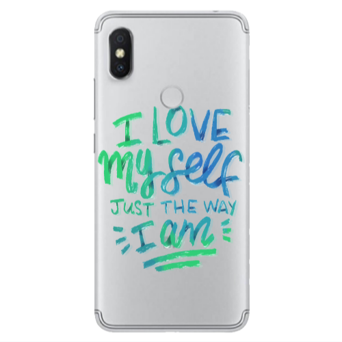 Xiaomi Redmi S2 I Love My self Transparent Silicone TPU Θήκη