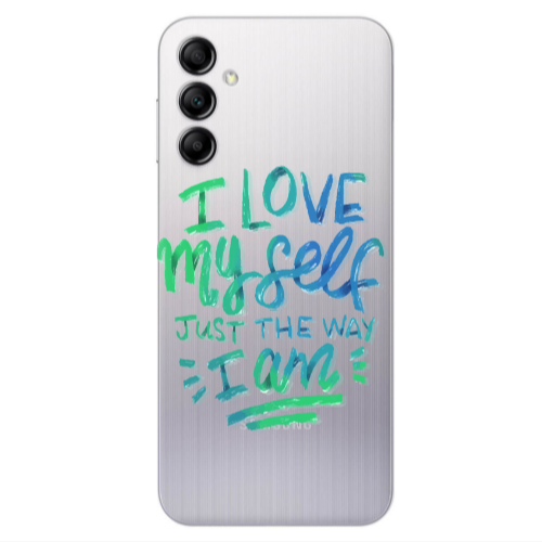 Samsung A24 I Love My self Transparent Silicone TPU Θήκη