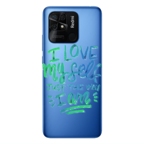 Xiaomi Poco C40 I Love My self Transparent Silicone TPU Θήκη