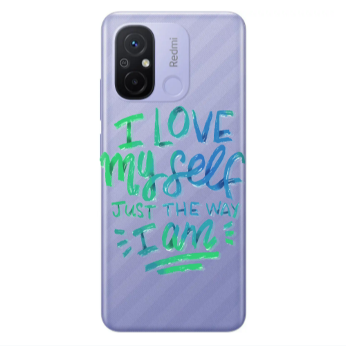 Xiaomi Redmi 12C I Love My self Transparent Silicone TPU Θήκη