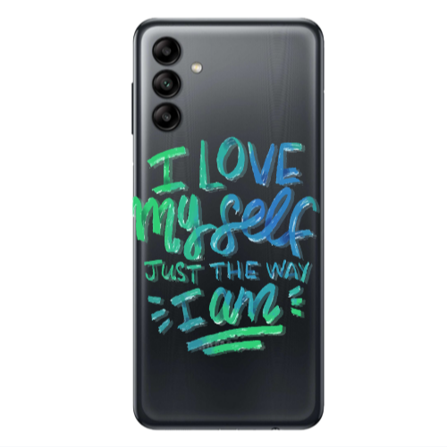 Samsung A13 5G I Love My self Transparent Silicone TPU Θήκη