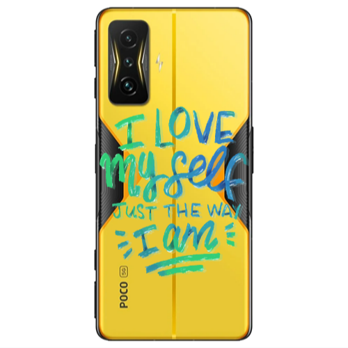 Xiaomi Poco F4 Gt I Love My self Transparent Silicone TPU Θήκη