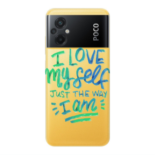 Xiaomi Poco M5 I Love My self Transparent Silicone TPU Θήκη