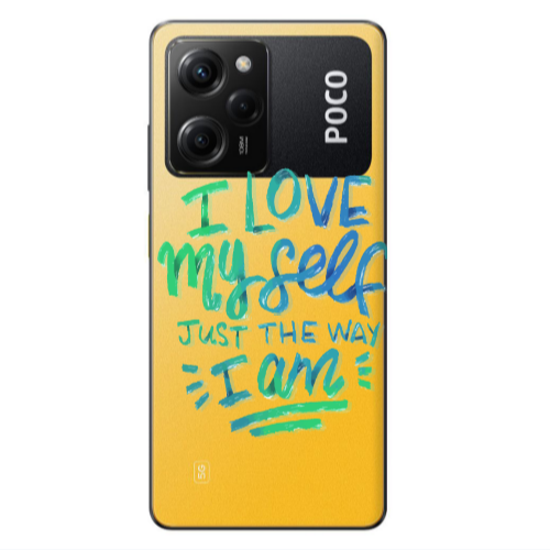 Xiaomi Poco X5 Pro I Love My self Transparent Silicone TPU Θήκη