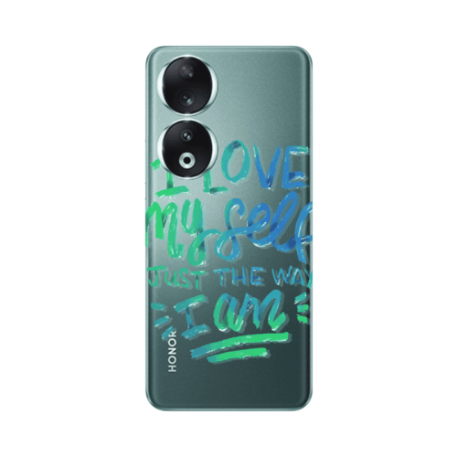 Honor 90 5G I Love My self Transparent Silicone TPU Θήκη