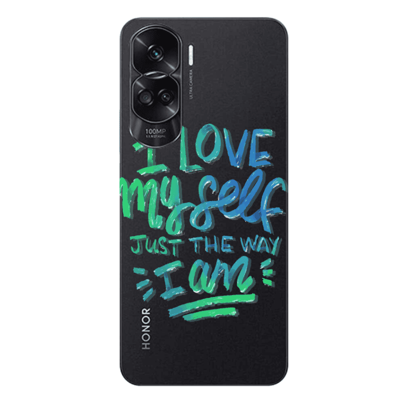 Honor 90 Lite 5G I Love My self Transparent Silicone TPU Θήκη