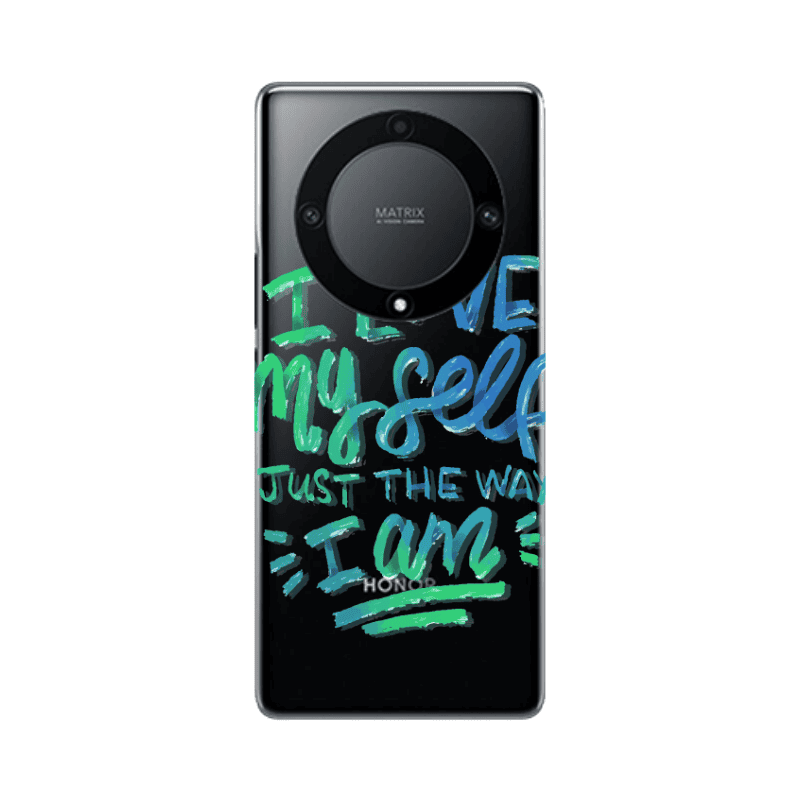 Honor Magic5 Lite 5G I Love My self Transparent Silicone TPU Θήκη