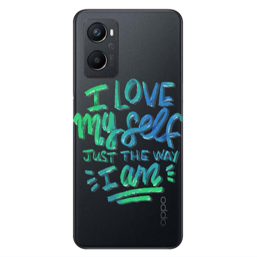 Oppo A 96 I Love My self Transparent Silicone TPU Θήκη