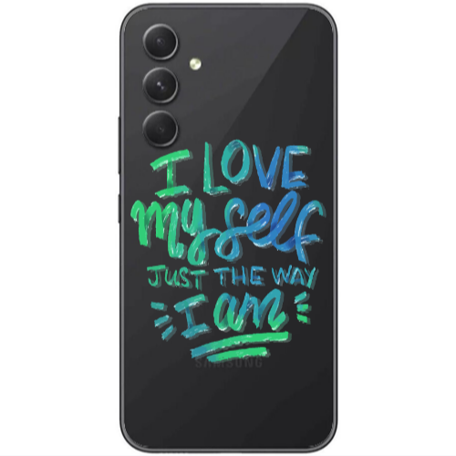 Samsung Galaxy A25 I Love My self Transparent Silicone TPU Θήκη