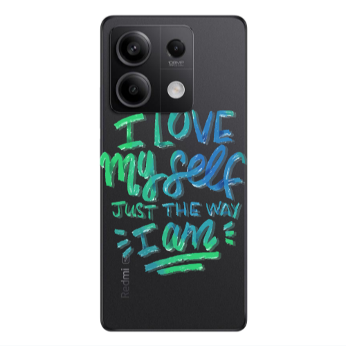 Xiaomi Redmi Note 13 5G I Love My self Transparent Silicone TPU Θήκη