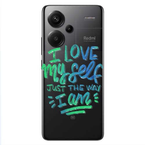 Xiaomi Redmi Note 13 Pro+ 5G  I Love My self Transparent Silicone TPU Θήκη
