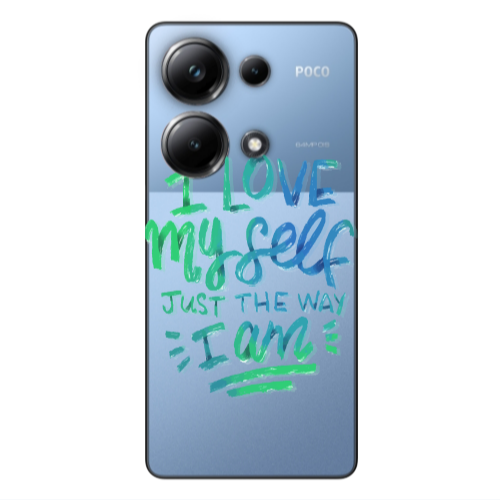 Xiaomi Poco M6 Pro 4G I Love My self Transparent Silicone TPU Θήκη
