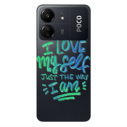 Xiaomi Poco C65 I Love My self Transparent Silicone TPU Θήκη