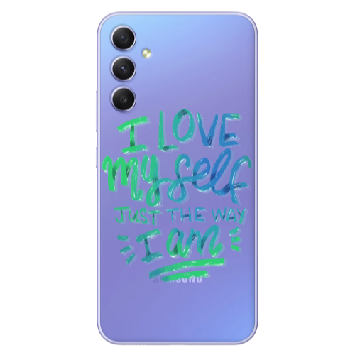 Samsung A16 I Love My self Transparent Silicone TPU Θήκη