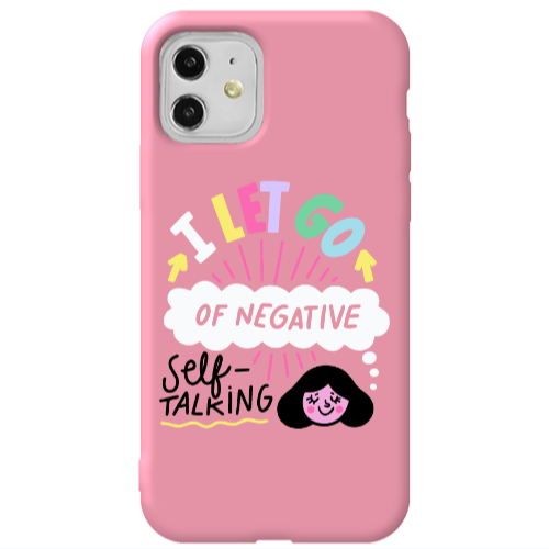 Apple iPhone 11  Let go Self talking Pink Colored Silicone TPU Θήκη