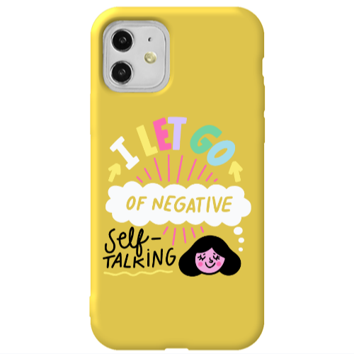 Apple iPhone 11  Let go Self talking Yellow Colored Silicone TPU Θήκη