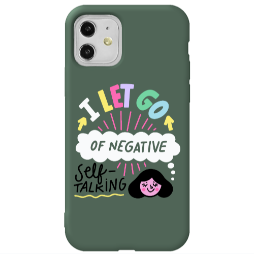 Apple iPhone 11  Let go Self talking Dark Green Colored Silicone TPU Θήκη