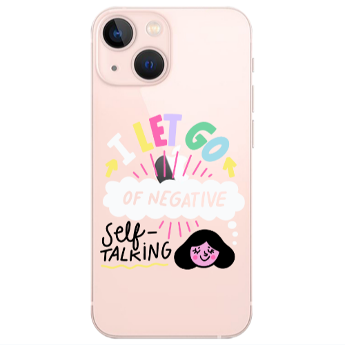Apple iPhone 13 Let go Self talking Transparent Silicone TPU Θήκη