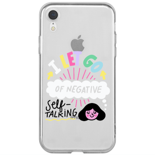Apple iPhone Xr Let go Self talking Transparent Silicone TPU Θήκη