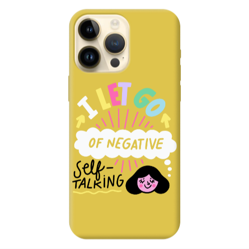 Apple iPhone 13 Pro Max Let go Self talking Yellow Colored Silicone TPU Θήκη