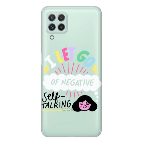 Samsung A22 4G Let go Self talking Transparent Silicone TPU Θήκη