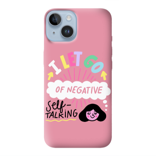 Apple iPhone 14  Let go Self talking Pink Colored Silicone TPU Θήκη
