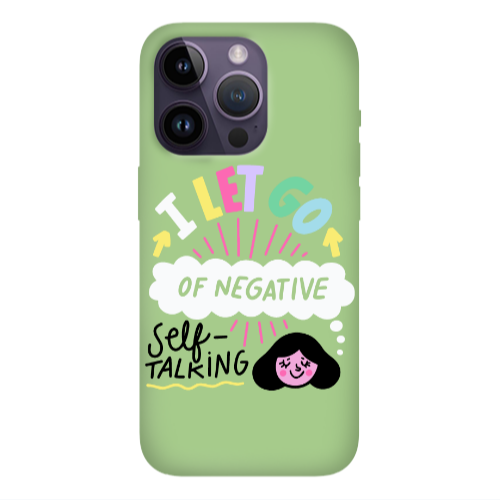 Apple iPhone 14 Pro Max Let go Self talking Light Green Colored Silicone TPU Θήκη