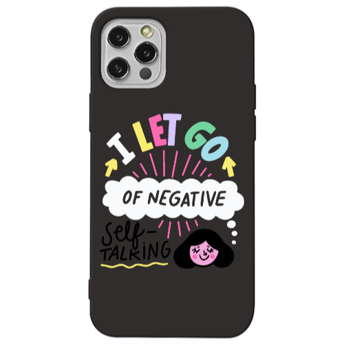 Apple iPhone 13 Pro Let go Self talking Black Colored Silicone TPU Θήκη