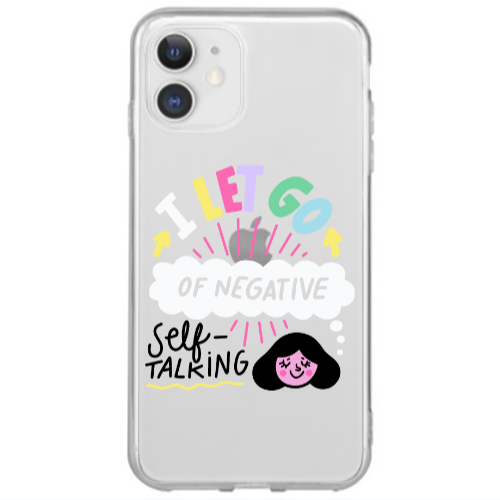 Apple iPhone 12 Mini Let go Self talking Transparent Silicone TPU Θήκη