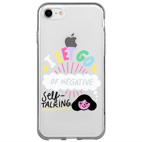 Apple iPhone SE 2020 Let go Self talking Transparent Silicone TPU Θήκη