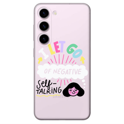 Samsung S23 Let go Self talking Transparent Silicone TPU Θήκη