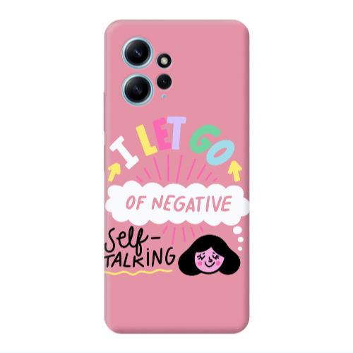 Xiaomi Redmi Note 12 4G Let go Self talking Pink Colored Silicone TPU Θήκη