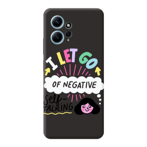 Xiaomi Redmi Note 12 4G Let go Self talking Black Colored Silicone TPU Θήκη