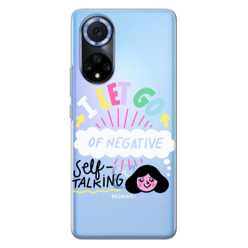 Huawei Nova 9 Let go Self talking Transparent Silicone TPU Θήκη