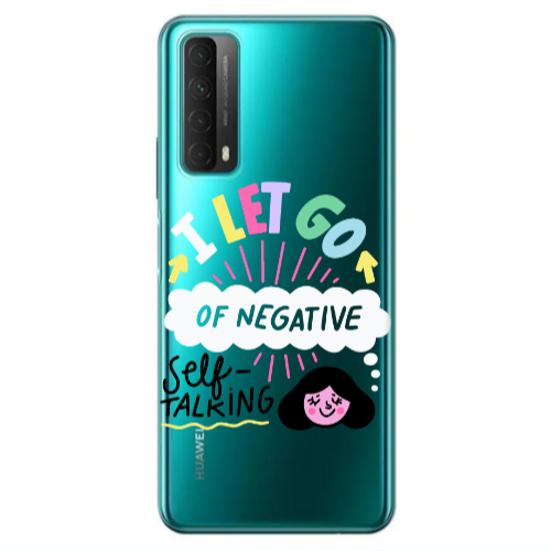 Huawei P Smart 2021 Let go Self talking Transparent Silicone TPU Θήκη
