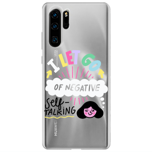Huawei P30 Pro Let go Self talking Transparent Silicone TPU Θήκη