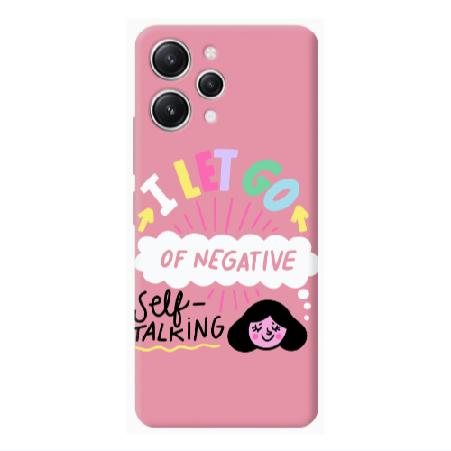 Xiaomi Redmi 12 Let go Self talking Pink Colored Silicone TPU Θήκη