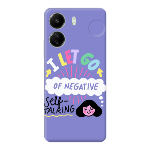 Xiaomi Redmi 13C Let go Self talking Purple Colored Silicone TPU Θήκη
