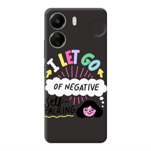 Xiaomi Redmi 13C Let go Self talking Black Colored Silicone TPU Θήκη