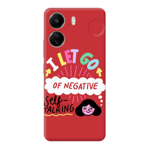 Xiaomi Redmi 13C Let go Self talking Red Colored Silicone TPU Θήκη