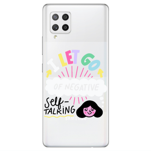 Samsung A42 5G Let go Self talking Transparent Silicone TPU Θήκη