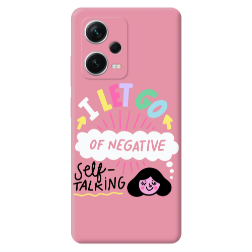 Xiaomi Poco X5 Let go Self talking Pink Colored Silicone TPU Θήκη