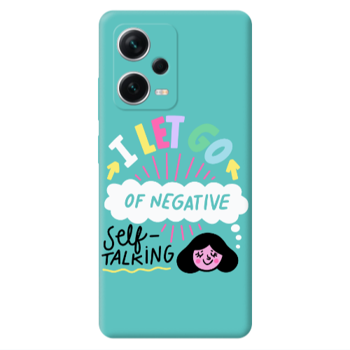 Xiaomi Poco X5 Let go Self talking Turquoise Colored Silicone TPU Θήκη