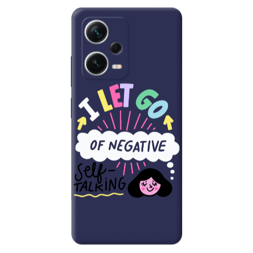 Xiaomi Poco X5 Let go Self talking Dark blue Colored Silicone TPU Θήκη