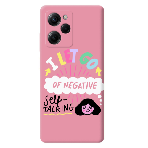 Xiaomi Poco X5 Pro Let go Self talking Pink Colored Silicone TPU Θήκη