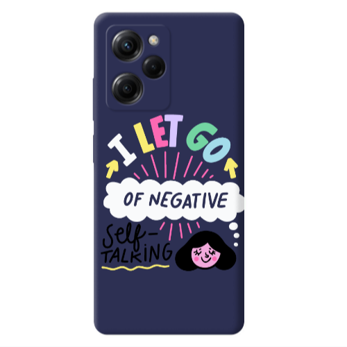 Xiaomi Poco X5 Pro Let go Self talking Dark blue Colored Silicone TPU Θήκη