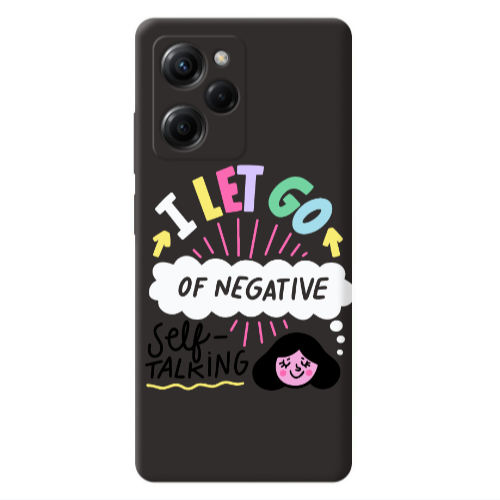 Xiaomi Poco X5 Pro Let go Self talking Black Colored Silicone TPU Θήκη
