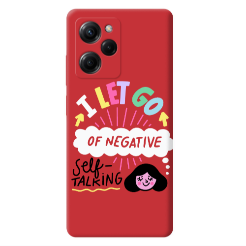 Xiaomi Poco X5 Pro Let go Self talking Red Colored Silicone TPU Θήκη